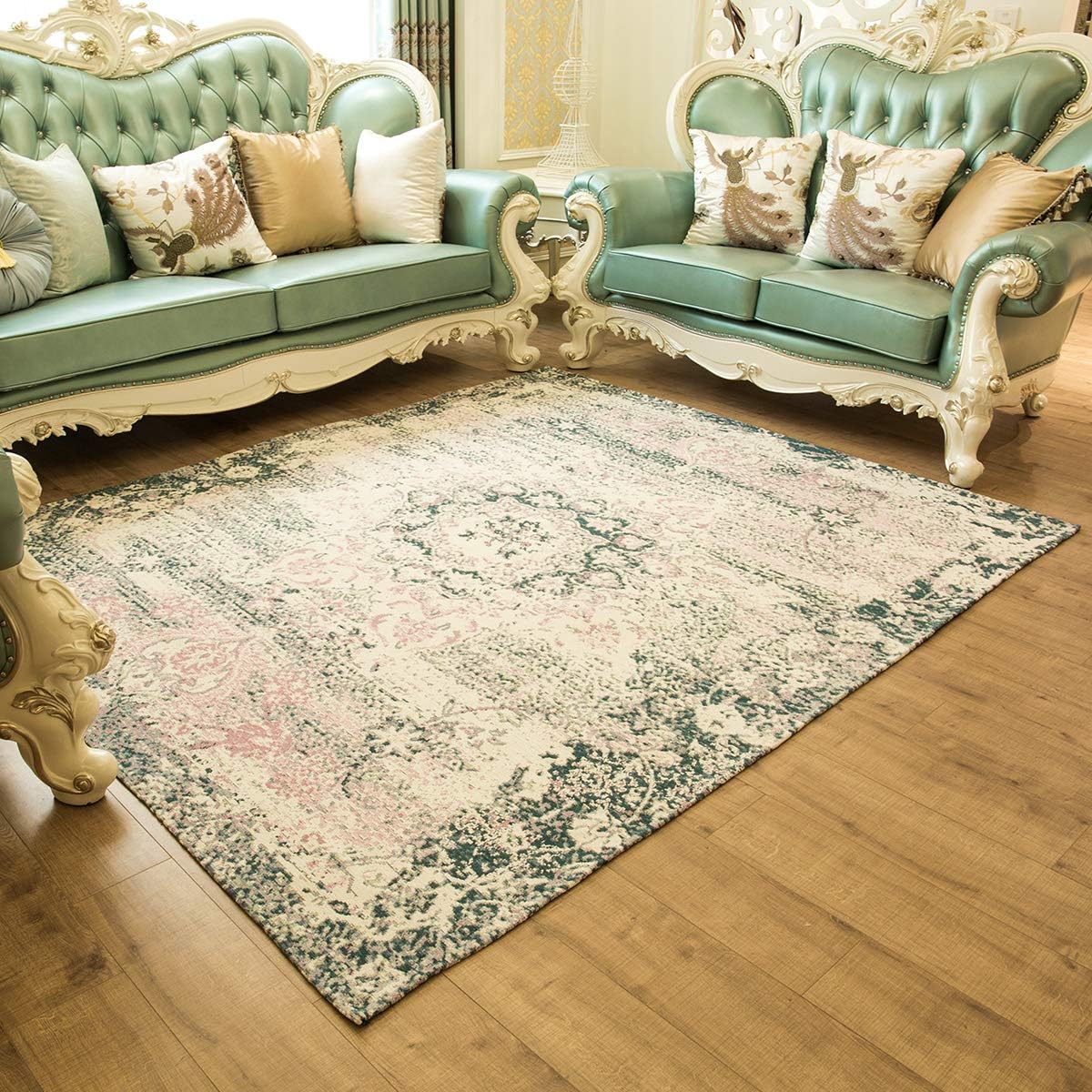 Alfombra de área Tradicional Oriental Vintage colección para salón