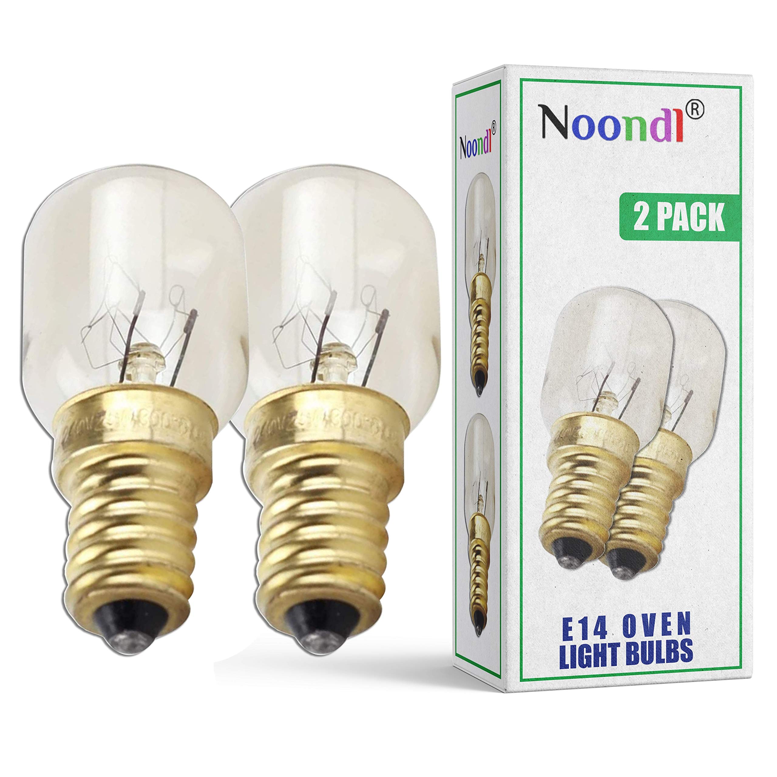 Noondl E14 LED Cooker Hood Bulbs Led Twin Pack 25w LED Cooker Hood Extractor Fan Bulb Cool White Light E14 Small Screw