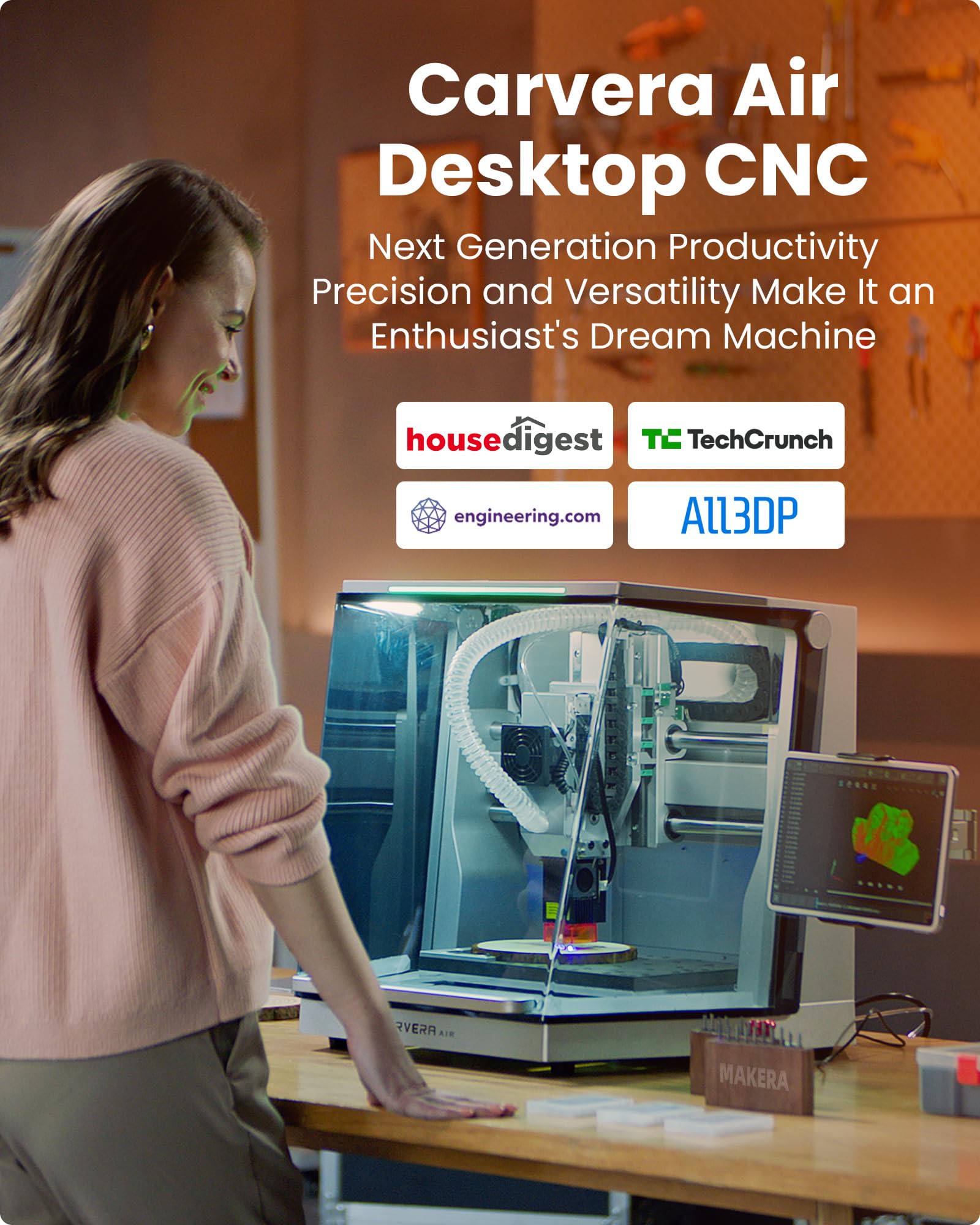 Mua Carvera Air Desktop CNC Machine with 4th Axis and Add-on Module by ...