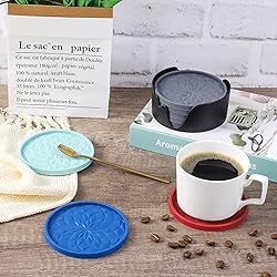 ME.FAN Silicone Coasters with Holder,[6