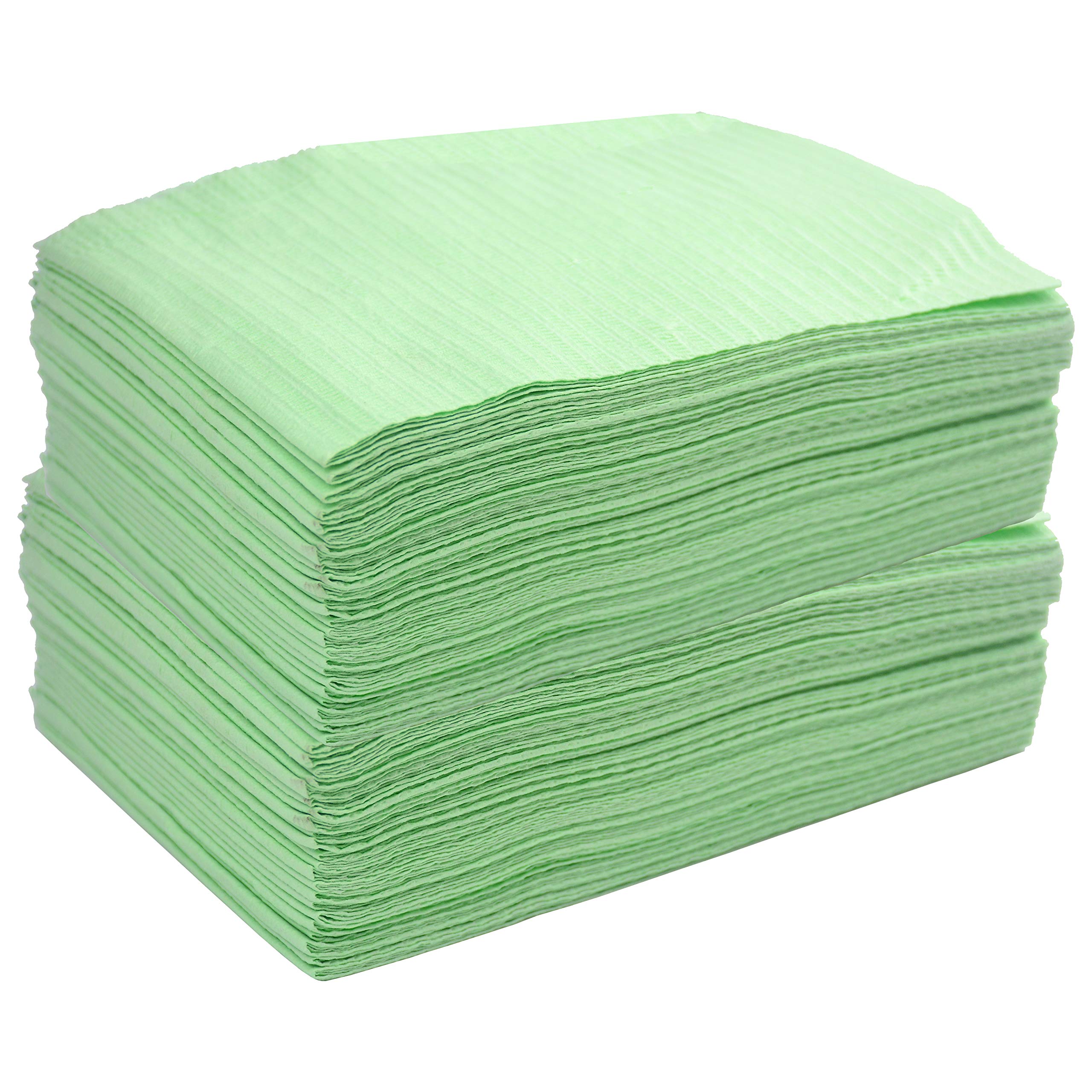 Aokbean 125pcs 13x17.7 inch 3 Ply Disposable Tattoo Tablecloth Waterproof Table Cover Cloth for Tattoo Accessories (Green)