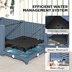 Outsunny 5 x 1 x 1 ft Raised Garden Bed, Indoor