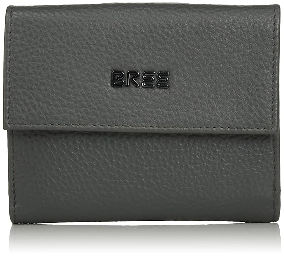 BREE Damen Nola 104, Elefant, Combination Purse W17 Geldbörse, Grau, 9x3x12 cm