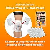 Cura-heat Arthritis Pain for Knee 4 Heat Packs and 1 Wrap view 7