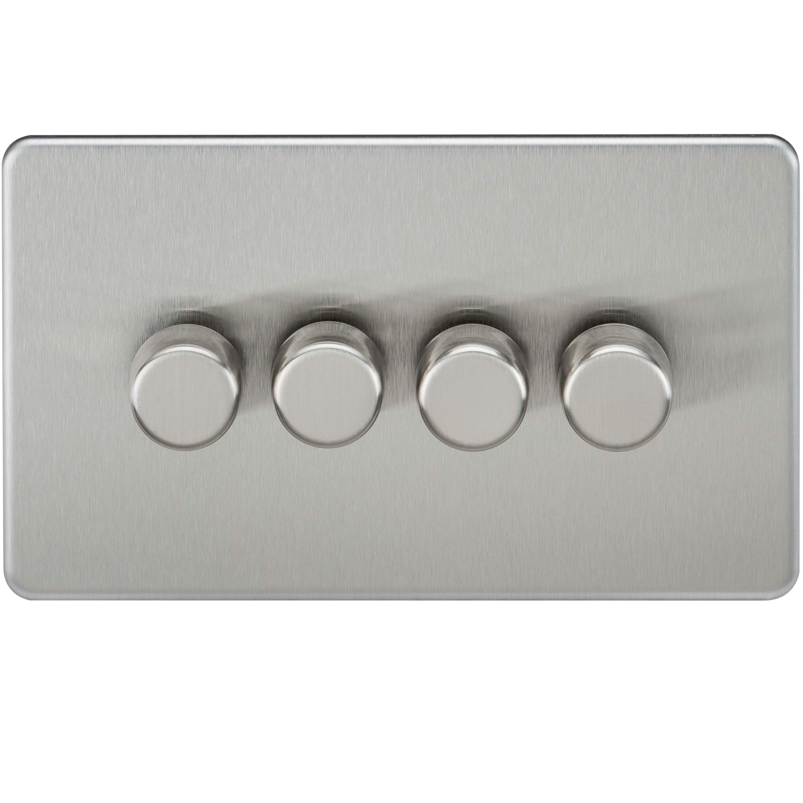 4G 2-way 10-200W (5-150W LED) Intelligent dimmer - Brushed Chrome