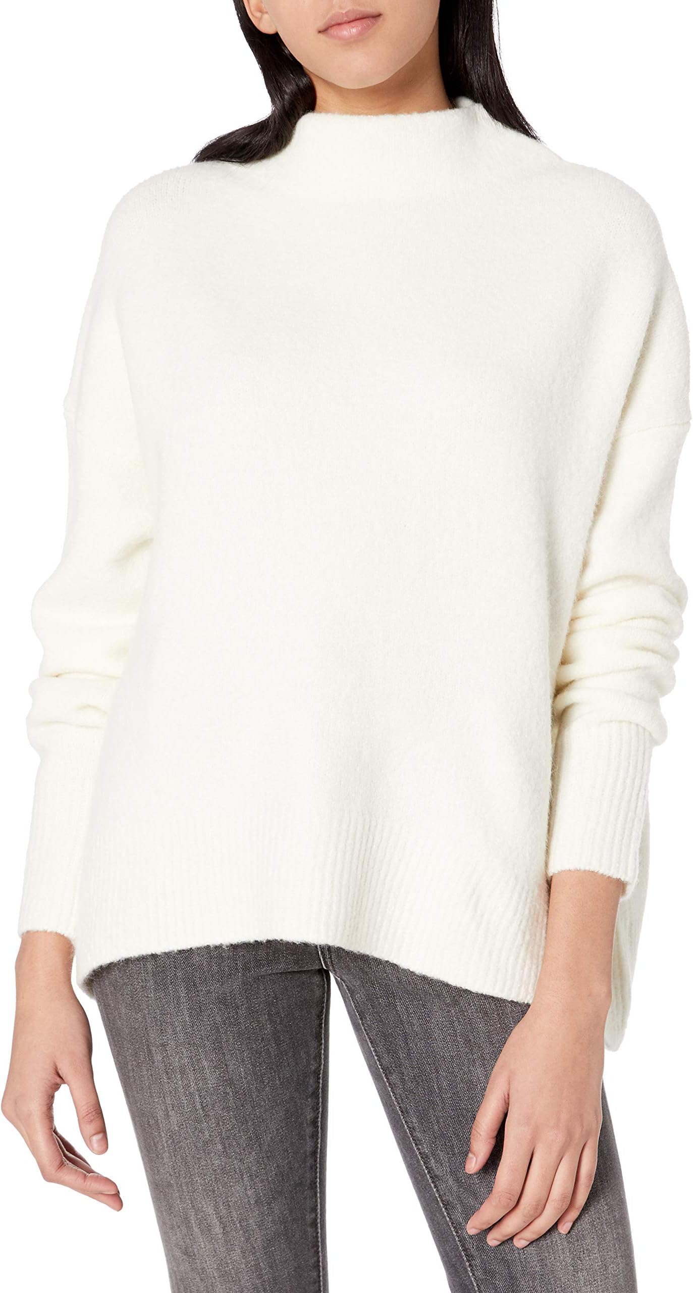 Cable Stitch Women's Mock Neck Cozy Sweater