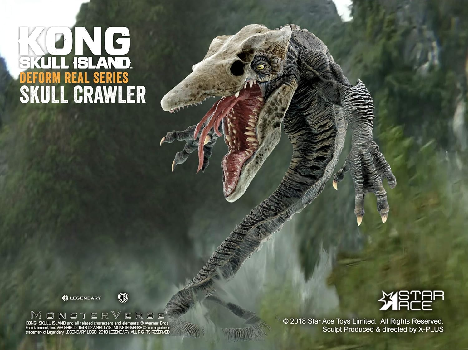 Amazon Com Kong Skull Island Skull Crawler Defo Real Soft Vinyl