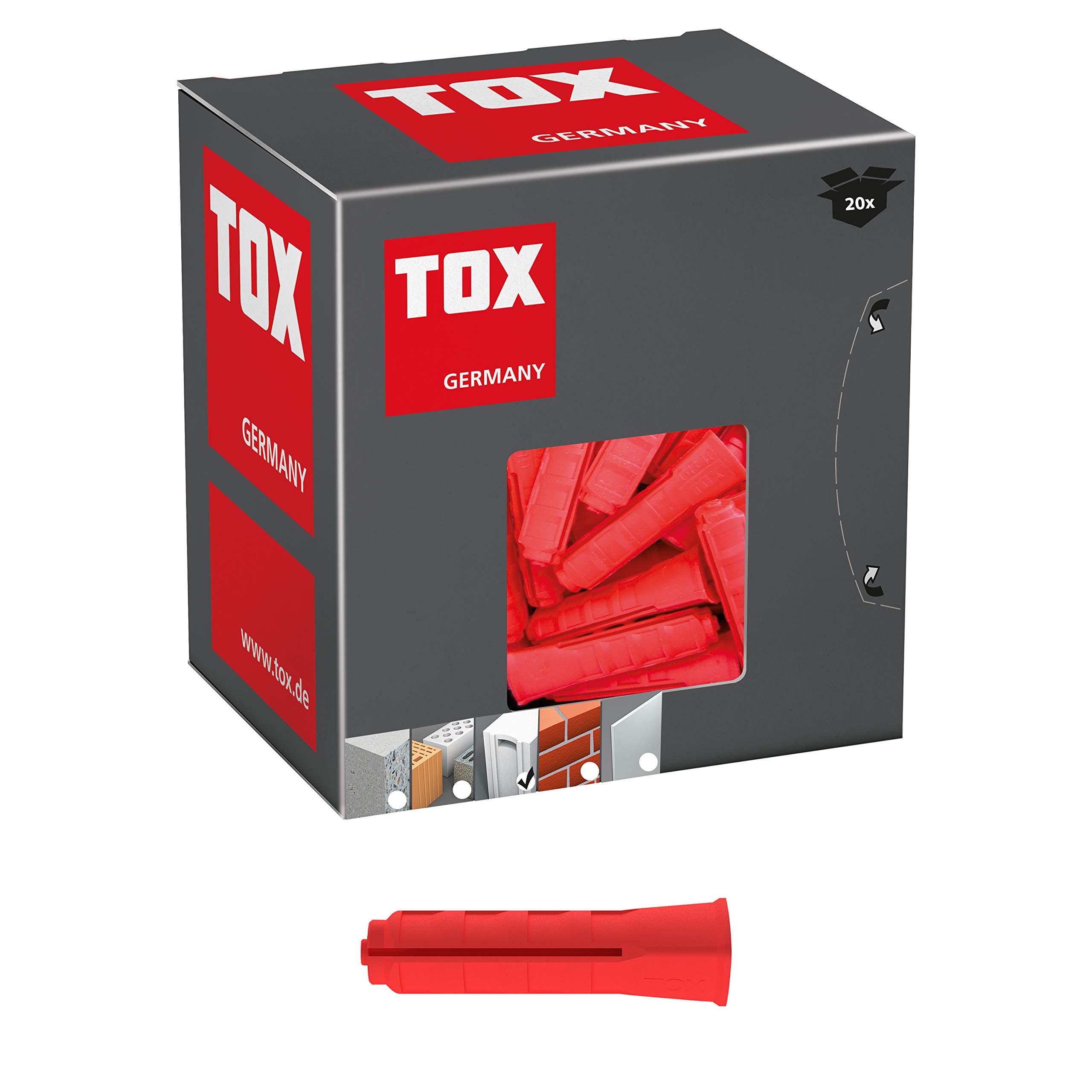 TOX cellular concrete dowels Ytox M12 x 60 mm, 20 pieces, 096100061