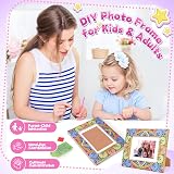 Hollivi Diamond Painting Photo Frame Kit for Kids 5D Crystal Mosaic 5x7 view 2