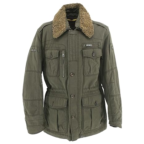 camel active, Herren Wintterjacke,Winterparka,armeegrün [21319]