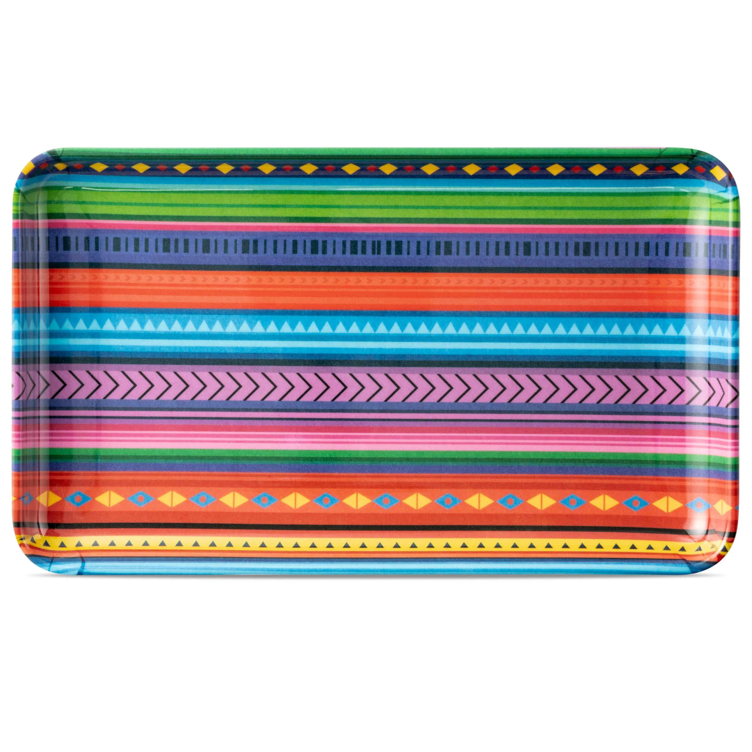 Photo 1 of Mexican Fiesta Melamine Platter - R HORSE Mexican Platter Gift Fiesta Taco Serving Tray Plate Colorful Cinco De Mayo Serving Dishes Mexican Fiesta Gift for Taco Desserts Outdoor Indoor Dinner Party
