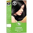 TS Chakhan Hair Color Cream : No.3 Natural Black, TS Mild Hair Dye is Easy to Use, and Contains NO PPD & NO AMMONIA (#3 Natural Black)