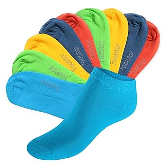 Footstar Original SNEAK IT! Sneaker Socken für Sie und Ihn - Größen 35-50 - Viele trendige Farben - 10 Paar