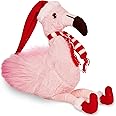 Bearington Pluma The Festive Christmas Flamingo Stuffed Animal, 8.5 Inch Christmas Decoration, Ideal Holiday Stuffed Animal Gift for Toddlers, Kids & Teens