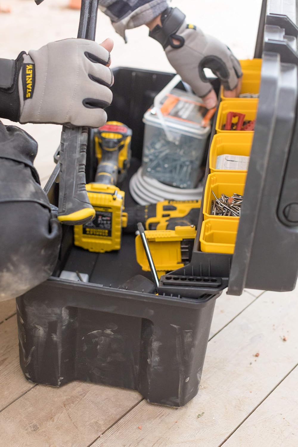 stanley fatmax power station 1000 on 26in Stanley Storage Fatmax Cantilever Pro Toolbox 66cm Tool Boxes Vervetalent Diy Tools