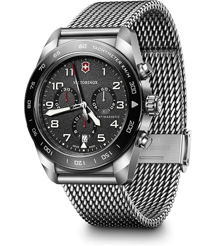 Amazon.com: Victorinox I.N.O.X. Chrono Black Dial Black Paracord