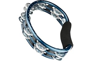 MEINL PERCUSSION Tambourine for Adults, Traditional Handheld Musical Instrument — NOT MADE IN CHINA — Aluminum Jingles, Synthetic Frame