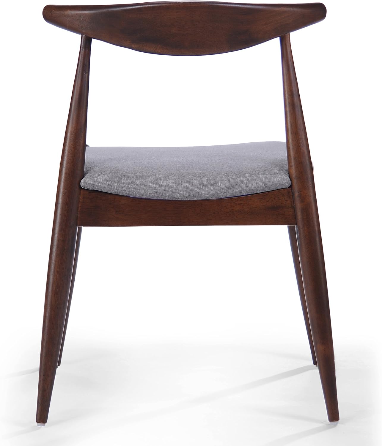 Christopher Knight Home 300007 Francie Fabric with Walnut Finish Dining Chairs, 2-Pcs Set, Light Grey / Walnut - Chairs