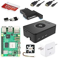 CanaKit Raspberry Pi 5 Starter Kit PRO - Turbine Black (128GB Edition) (8GB RAM)
