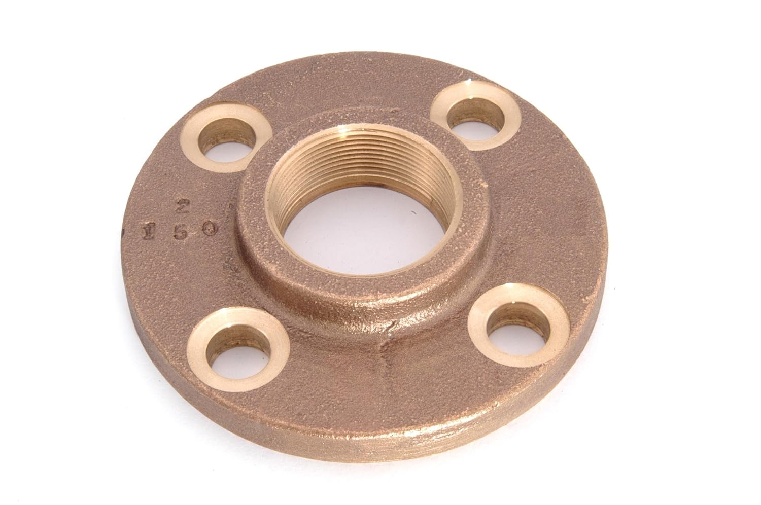 Anderson Metals 38150 Red Brass Pipe Fitting, Threaded Companion Flange