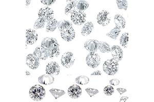 GJ GEM JEWELERS CO. Loose Moissanite Sidestones Melee 1 Carat Pack – Brilliant Cut, VVS1 Clarity, Ideal for Engagement Rings, Earrings, Necklaces, Tennis Chains, Affordable Jewelry Gifts for Men & Women