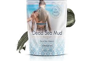 DR.MUD DEAD SEA COSMETICS Dr. Mud's Dead Sea Mud Body Mask from Israel, 10.5 Oz – Black Clay Body Treatment with Natural Dead Sea Minerals Deep Cleansing Skin & Beauty Mask – Skin Care Detox Product for Men & Women