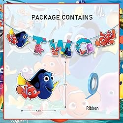 Findng Nmo Two Banner - Ocean Theme Party