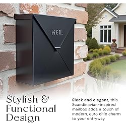 NACH Mailboxes for Outside Wall Mount, 10 x 10 x 4