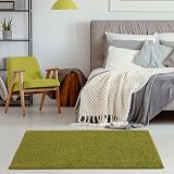 THE RUGS Living Room Shaggy Rug 60x110 cm Green 30 mm Thick view 3