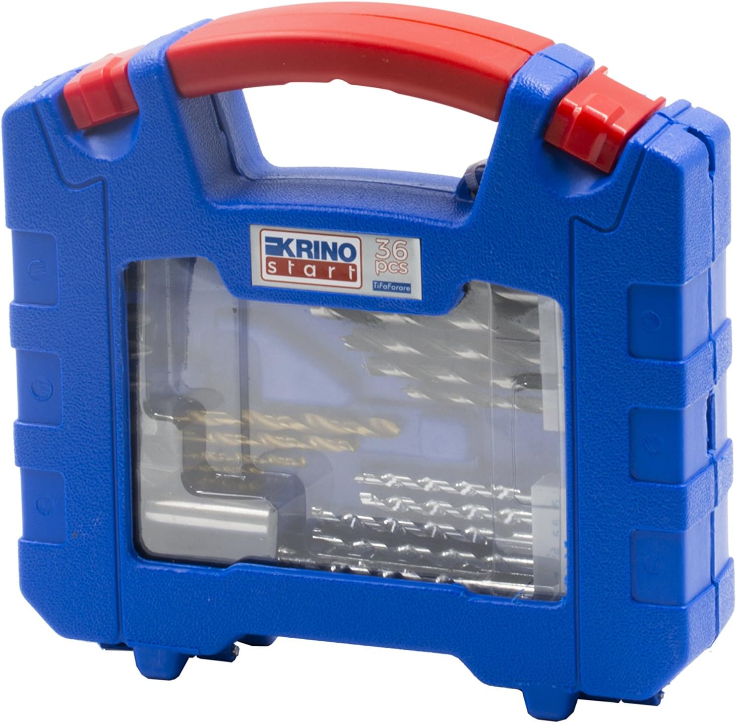 Krino 9030284 Start Set Mixed for Screwing and Drilling Blue, Set of 36, Variety pack - Image 3