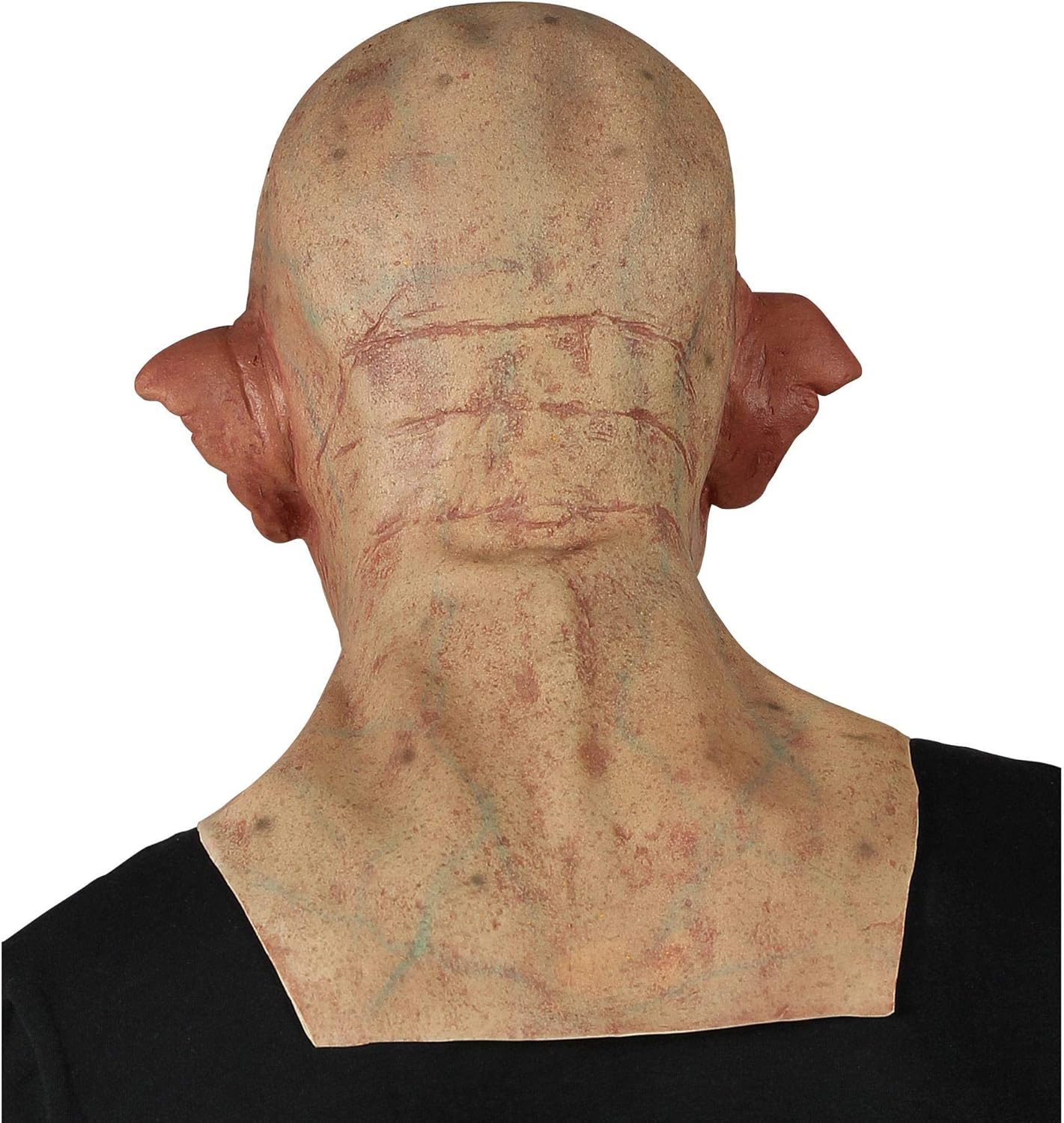 Widmann Silicone Look Zombie Full Head Mask with Neck & Chest, Multi-coloured, maschera mostro - Image 4