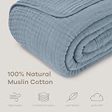 Comfy Cubs Muslin Blanket Twin 229 x 168 cm Six-Layer Lightweight Cotton view 3