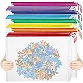 YOPCDJ 24pcs Mesh Zipper Pouch File Bags Puzzle Storage Bags, A3 17x12 Inches Large Reusable Zipper Pouches for Organizing Cl