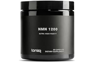 Toniiq NMN Supplement 1200mg - Third Party Tested Stabilized Capsules - 98% Highly Purified for NAD + - 60 Capsules Nicotinamide Mononucleotide Booster Supplement