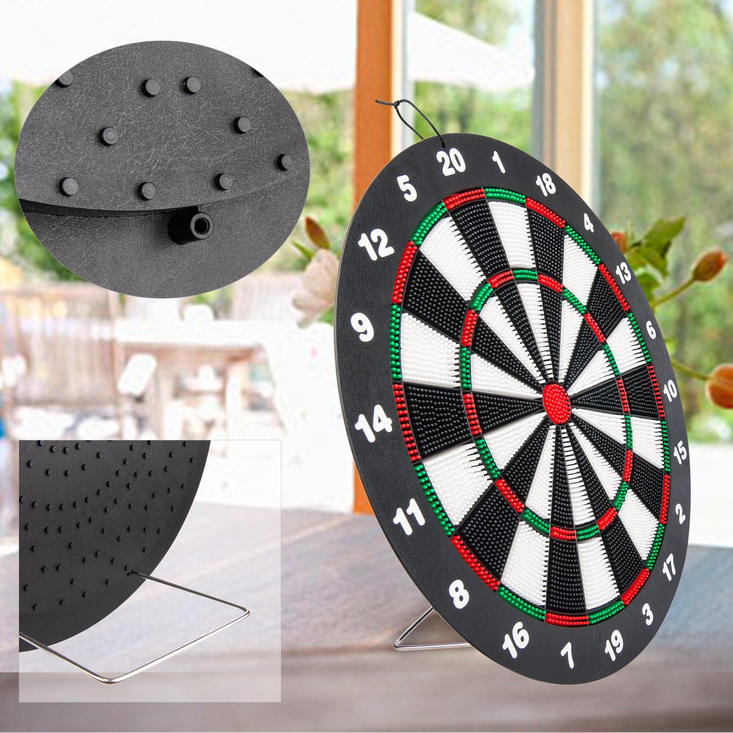 Ylovetoys Dart Board Soft Tip Safety Kids Dart Board Set Boys Toys Gifts, 16.4 inch Rubber Dartboard with 9 Soft Tip Safe Darts Great Game for Office and Family Leisure Sport : Sports & Outdoors