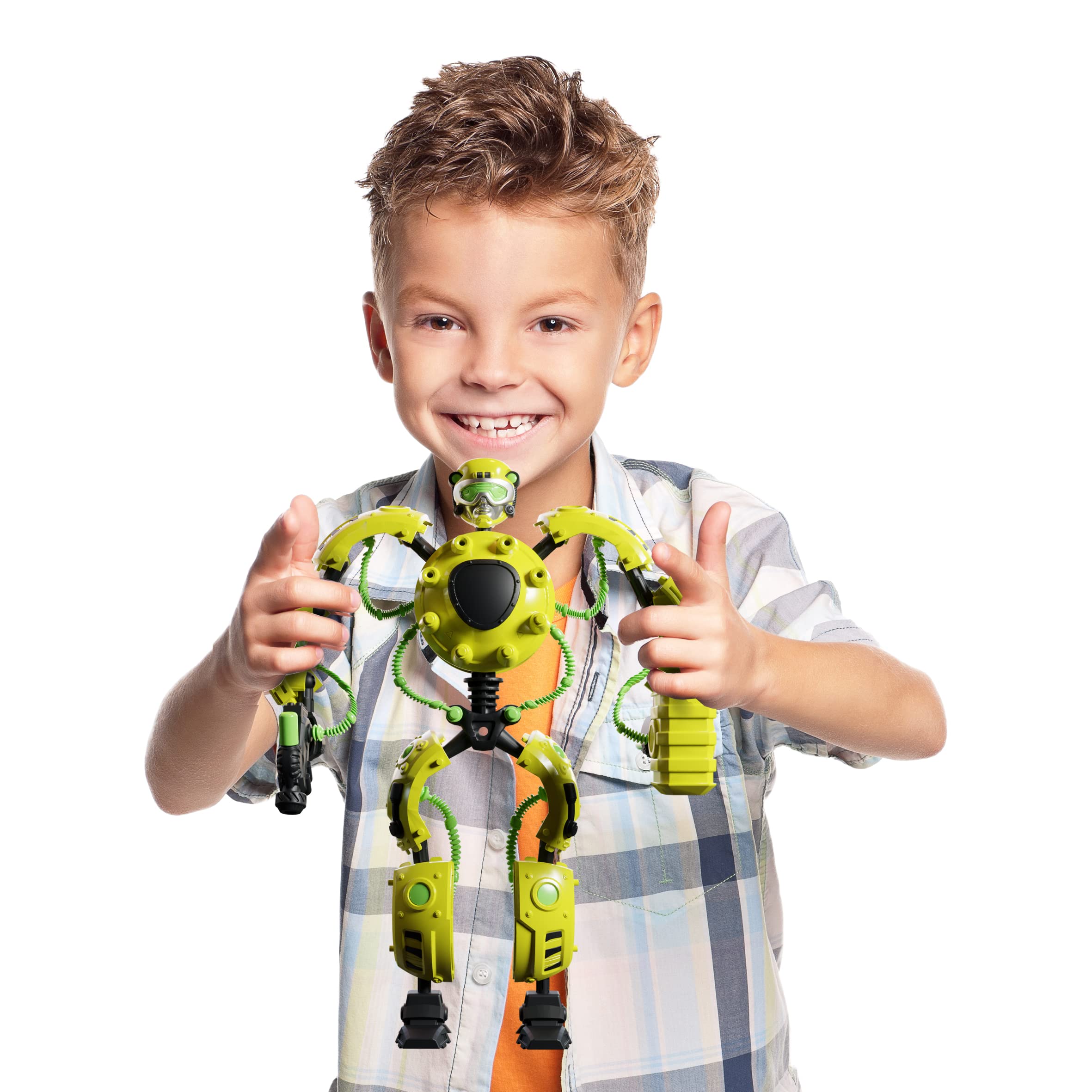 blip toys 61129 Gigabots Energy Core Hazbot Transforming 13 Inch Action Collectable Poseable Figures Construction Toys