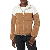 Amazon Essentials Women's Fleece Zip-Up Sherpa Jacket with Stand Neck