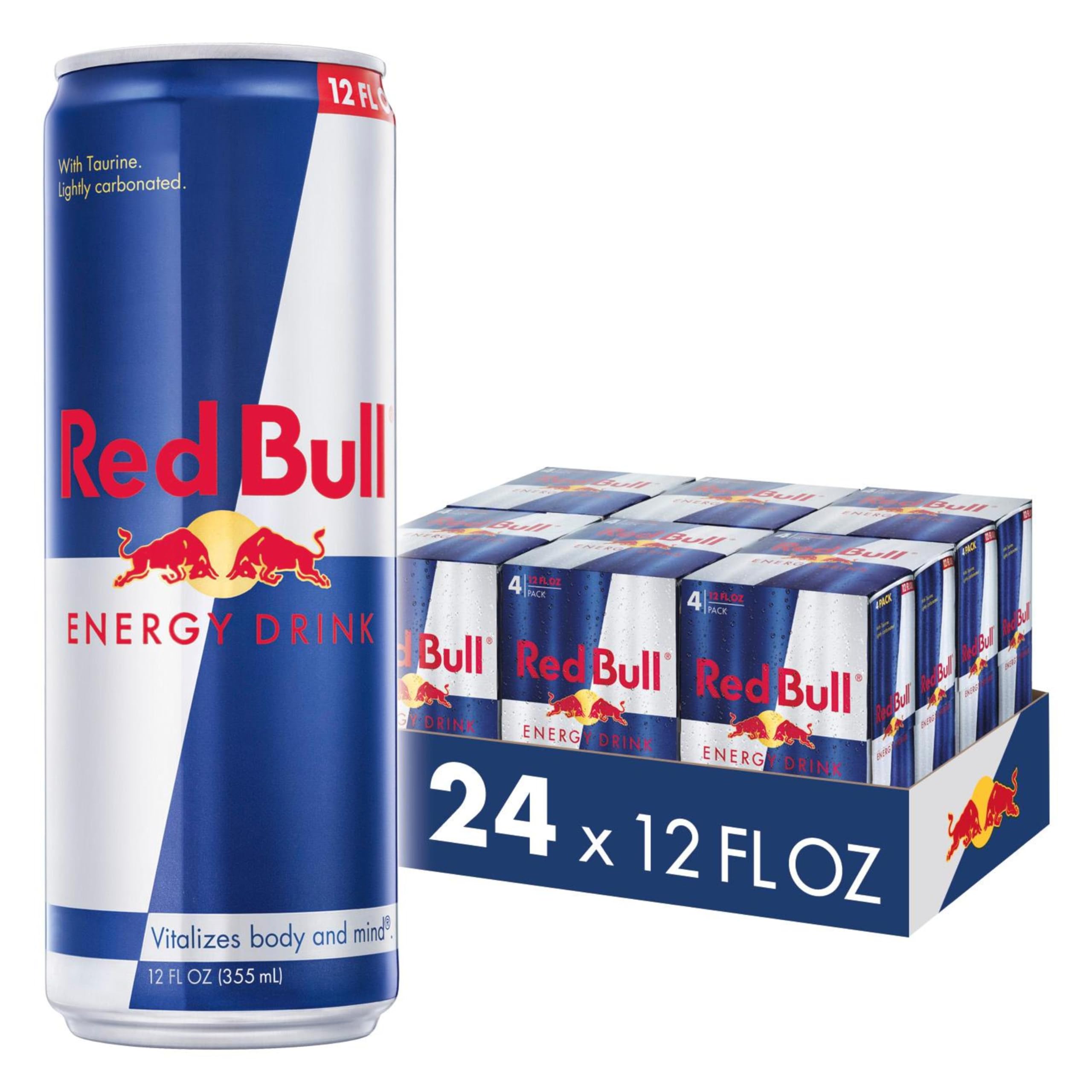 Photo 1 of Red Bull Energy Drink with 114mg Caffeine plus Taurine & B Vitamins, 12 Fl Oz, 6 Packs of 4 Cans (Pack of 24) EXP 03-17-2027