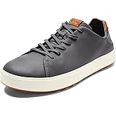 OLUKAI Wai'alae Men's Golf Shoes, Spikeless Golf Shoes, Supple Full-Grain Leather & Contoured Footbed, Waterproof & Stain-Resistant