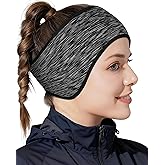 beister Ear Warmers for Women and Men, Fleece Winter Running Headbands with Ear Muffs, Windproof Thermal for Outdoor Sports
