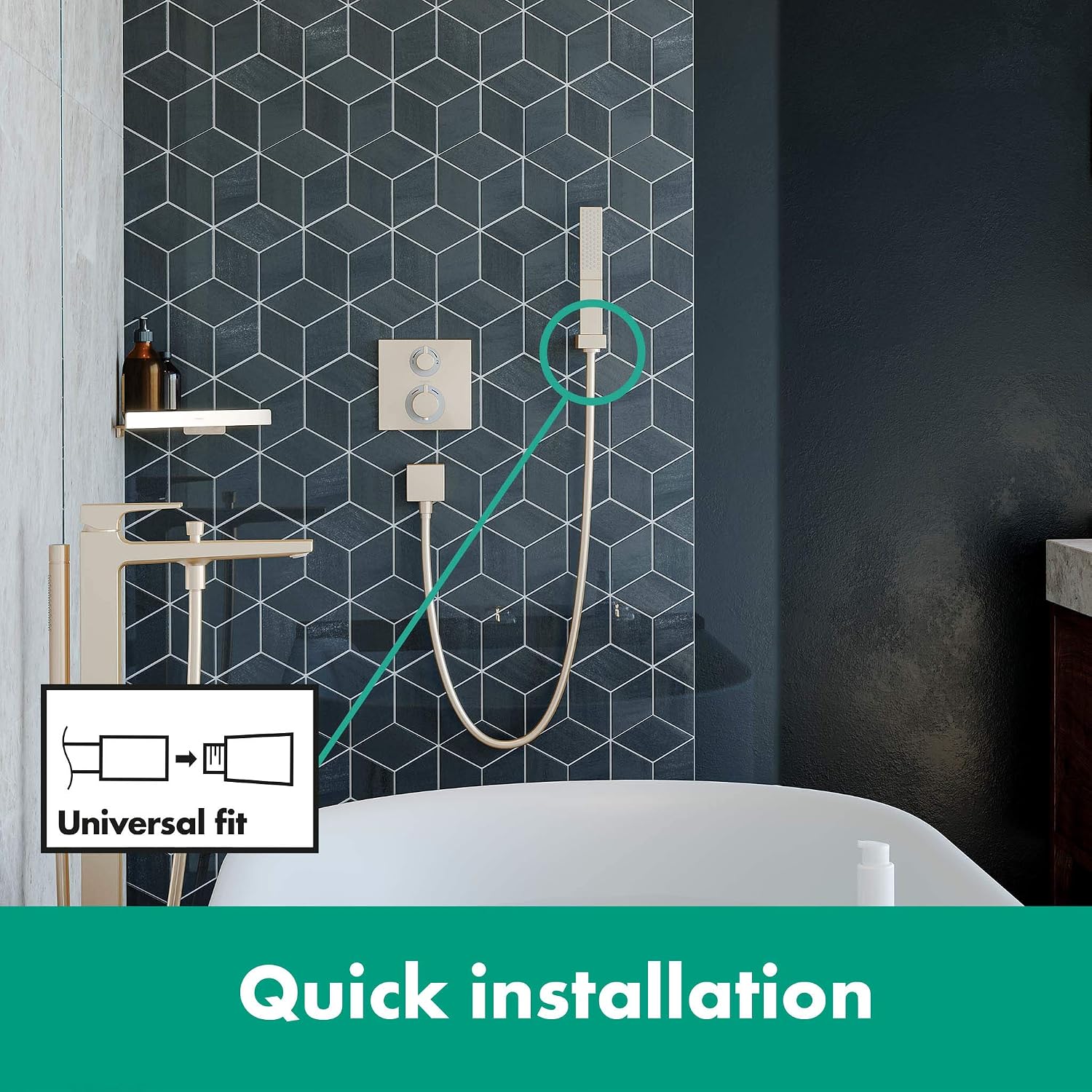 Hansgrohe Isiflex Shower Hose 160 Cm, Brushed Bronze, 28276140, 1.60M - Image 4