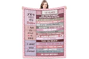 Joyloce Sweet 13th Birthday Gifts for Girls Blanket 60"x50", Sweet 13 Gifts for Girls - Best 13th Birthday Gift Ideas - Funny Gift for 13-Year-Old Girl - 13th Bday Party Decorations for Women Blankets