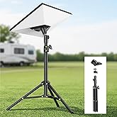 Starlink Mini Tripod Mount with Adapter - Height Adjustable &amp; 360&deg; Tilt, Compatible with Starlink Mini Terminal, Portable Sturdy Stand for RV Camping &amp; Outdoor Use