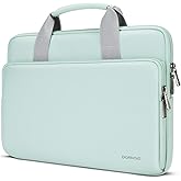 DOMISO 17 inch Laptop Sleeve Protective Case Cover Compatible with 17-17.3 inch HP Dell ASUS Lenovo Chromebook,Waterproof Computer Cases Bag with Handle,Mint Green