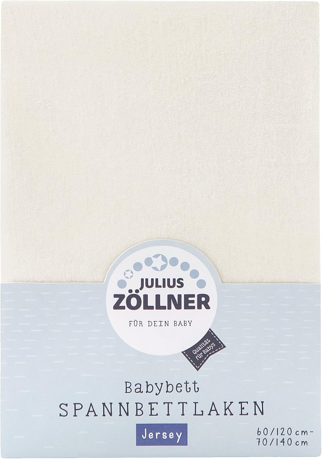 Zöllner 2011 drap-housse Jersey de's lit d'enfant ecru 60/120 - 70/140, 60x120 cm / 70x140 cm
