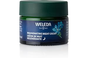Weleda Face Care Rejuvenating Night Cream, Plant Rich Moisturizer with Blue Gentian and Edelweiss
