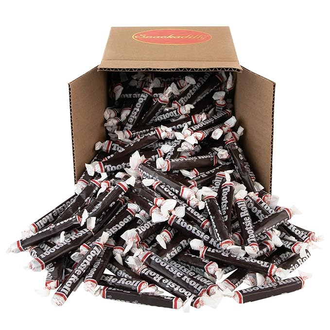 Tootsie Roll Original Chocolate Taffy Candy 4.5 Pounds (72 oz) Box of Delicious