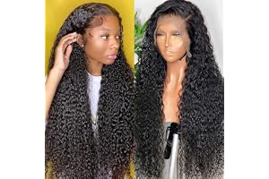 Beaushiny Water Wave Wig With Baby Hair 13X4 Glueless HD Lace Front Curly Pre Plucked Hairline 30 inch Brazilian Virgin Human