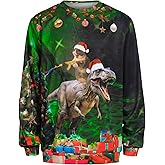 Giftdigger Ugly Christmas Sweatshirt Men Women Funny Family Christmas Sweatshirt Funny Abs Pattern Print Pullover Xmas Top