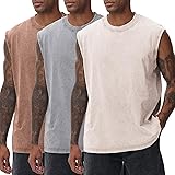 SnowElve 3 Pack Mens Workout Tank Tops Sleeveless